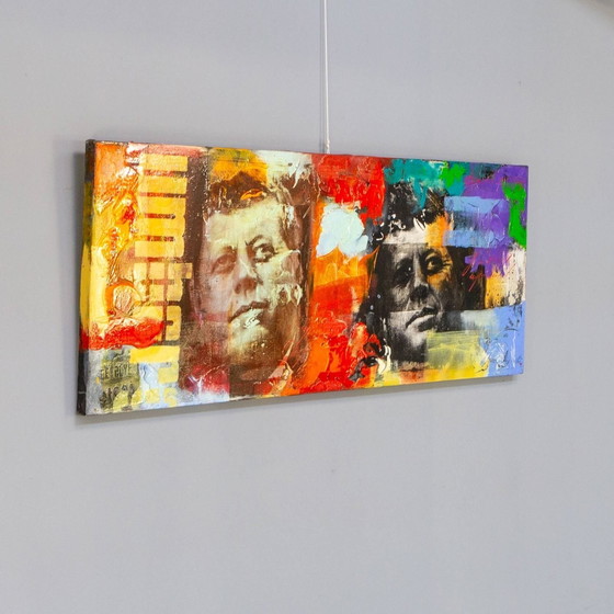 Image 1 of Pintura de arte pop de Claus Costa de JF Kennedy 