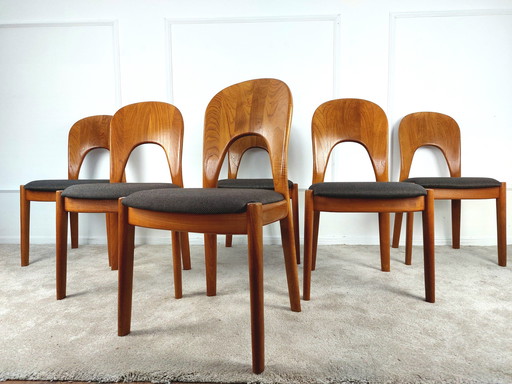 Set Of 6 "Morten" Chairs By Niels Koefoed