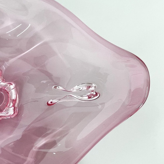 Image 1 of Vintage glass bowl by Josef Hospodka for Chribska Glassworks, Czechoslovakia 1960