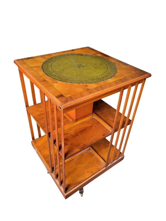 Image 1 of Antique Mahogany Revolving Bookcase