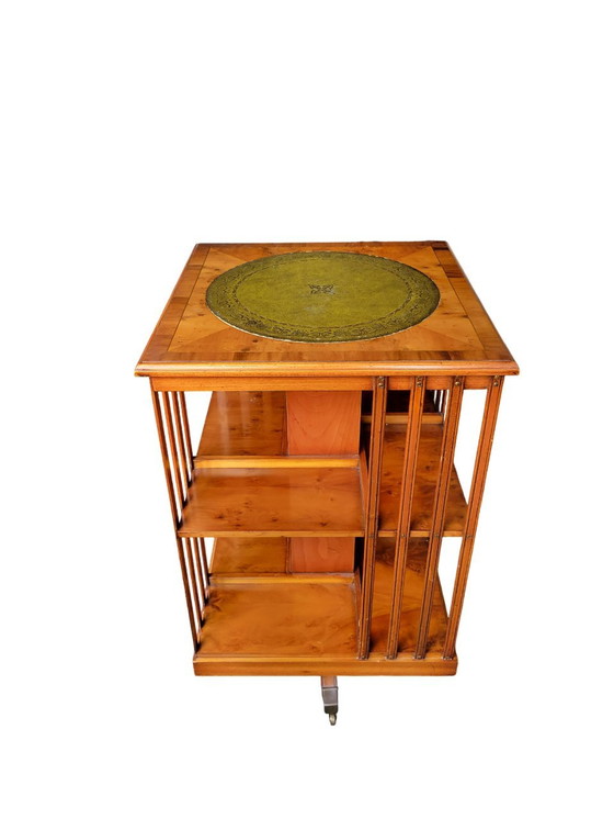 Image 1 of Antique Mahogany Revolving Bookcase