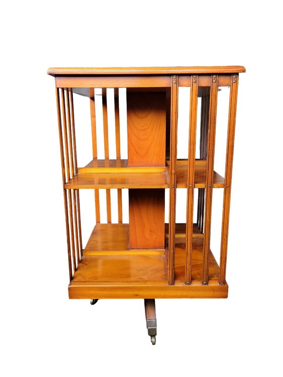 Image 1 of Antique Mahogany Revolving Bookcase