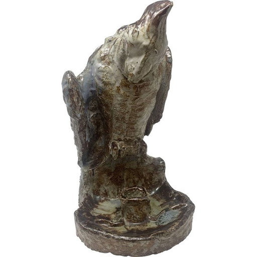 Vintage bird ceramic by Arthur Craco, Belgium 1970