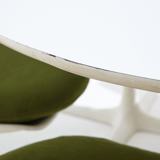 Image 1 of Vintage Space Age dining set in metal and plastic by Maurice Burke for Arkana, 1960
