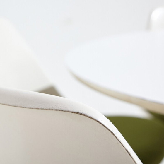Image 1 of Vintage Space Age dining set in metal and plastic by Maurice Burke for Arkana, 1960