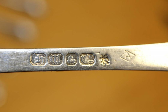 Image 1 of Haagslofje Couverts anglais plaqués argent, 5 paires