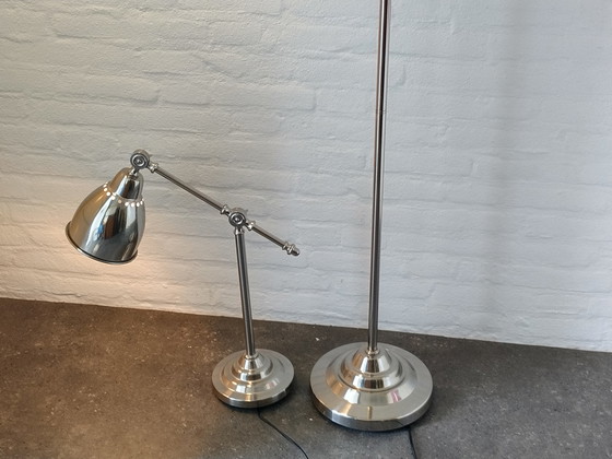 Image 1 of Desk and Floor Lamp - Angling Lamps