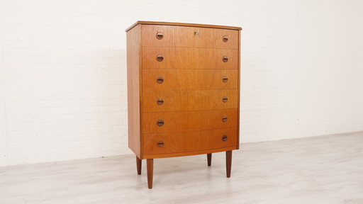 Vintage chest of drawers | Kai Kristiansen | 6 drawers | Danish design