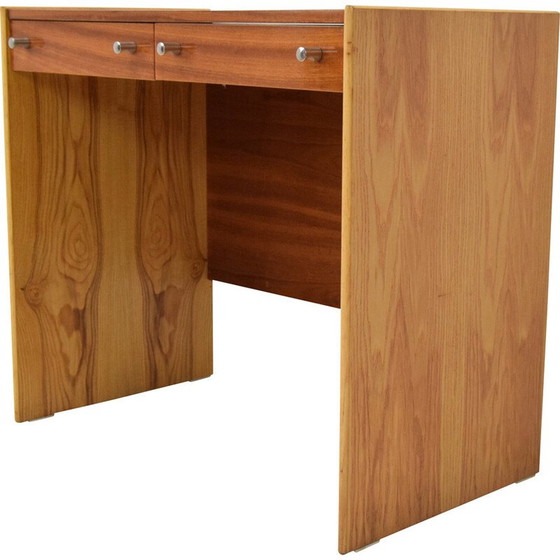 Image 1 of Vintage lady's desk in mahogany, birchwood and métal from Up Zavody, Czechoslovakia 1970