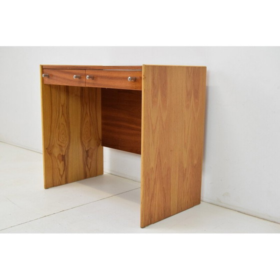 Image 1 of Vintage lady's desk in mahogany, birchwood and métal from Up Zavody, Czechoslovakia 1970