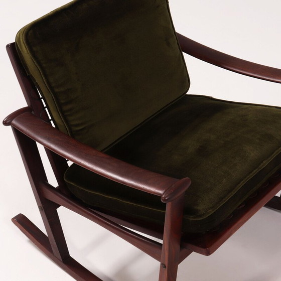 Image 1 of Mid-century teak spade rocking chair by M Nissen for Finn Juhl, 1960s