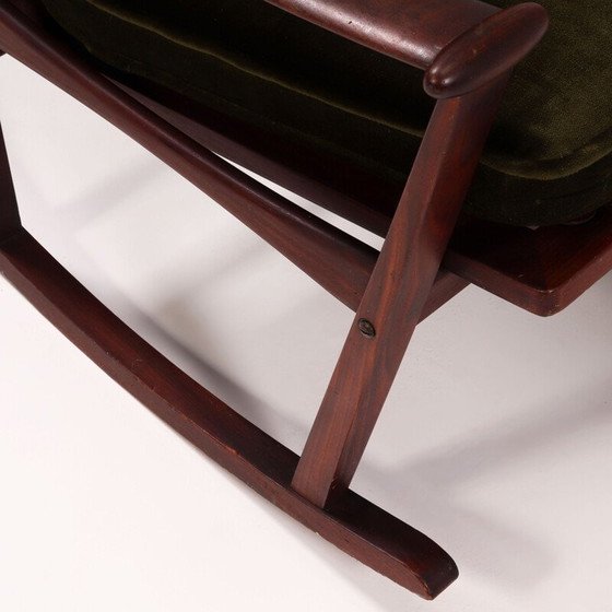 Image 1 of Mid-century teak spade rocking chair by M Nissen for Finn Juhl, 1960s