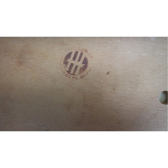 Image 1 of Poltrona vintage in teak con pouf di Søren Ladefoged per Sl Møbler, Danimarca 1960