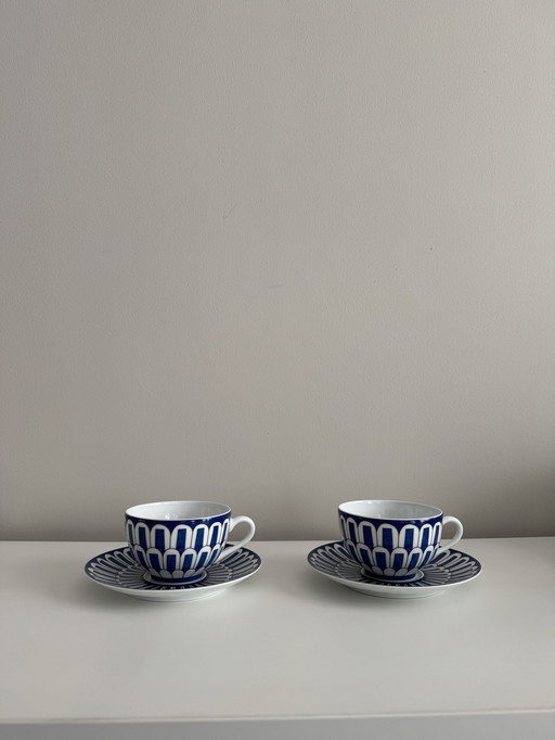 Hermès Bleus D’Ailleurs Cup And Saucer Set