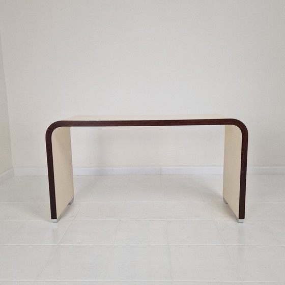 Image 1 of Bergwood Console Table Or  Writing Desk Jules Wabbes, Belgium 1970'S