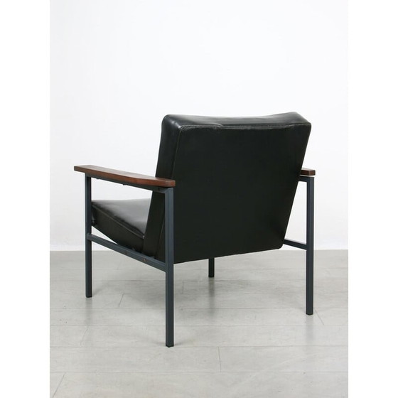 Image 1 of Vintage black Bauhaus armchair, 1970s