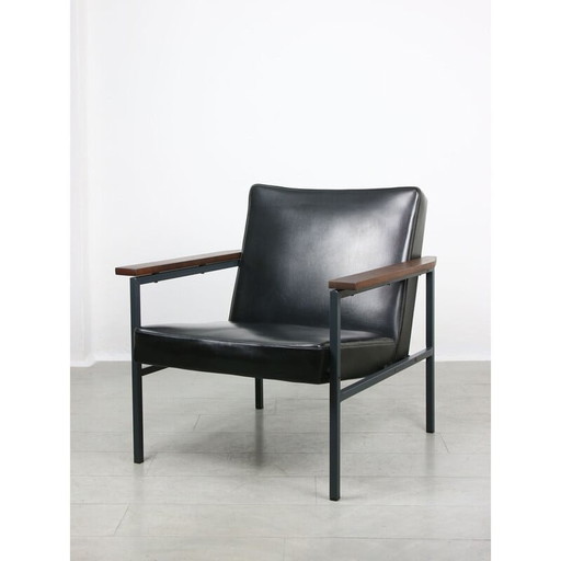 Vintage black Bauhaus armchair, 1970s