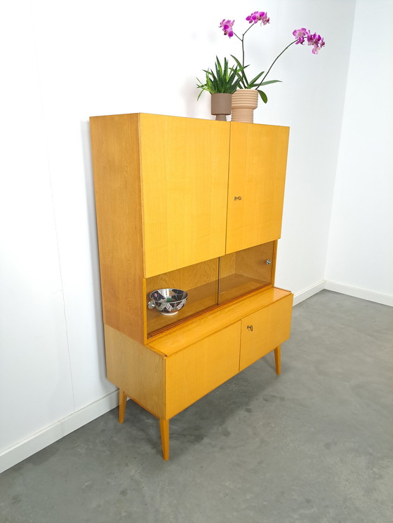 Image 1 of Jitona wall cabinet with doors and sliding glass doors with chrome handle