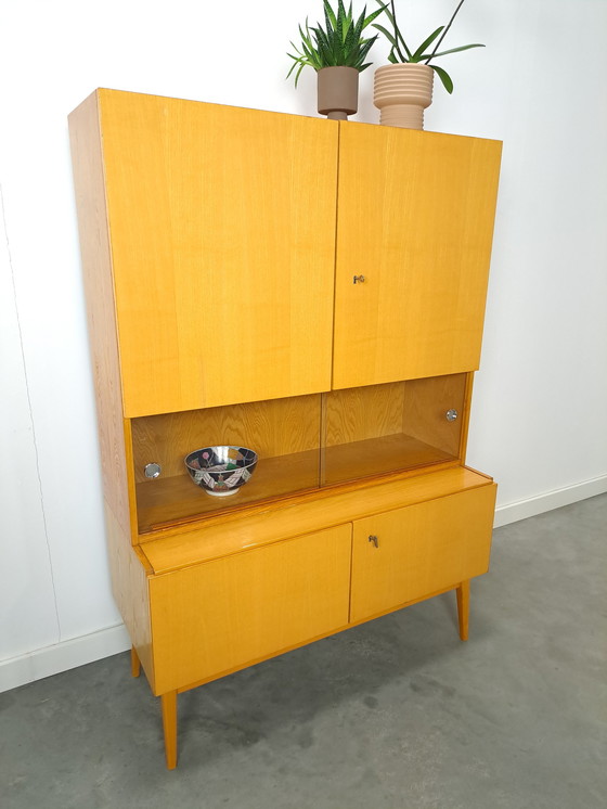 Image 1 of Jitona wall cabinet with doors and sliding glass doors with chrome handle