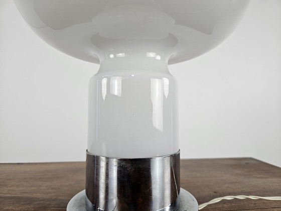 Image 1 of 70S Table Lamp In Glass And Metal