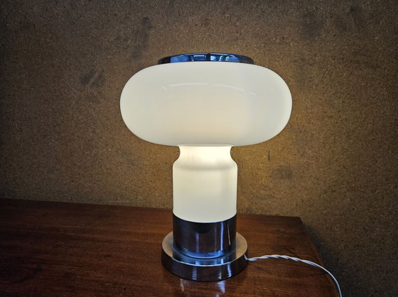 Image 1 of 70S Table Lamp In Glass And Metal