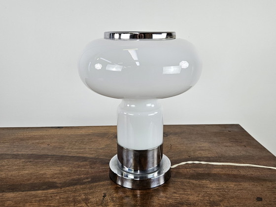 Image 1 of 70S Table Lamp In Glass And Metal