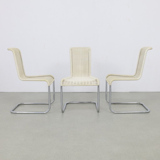 3 x Chaise de salle à manger "B20" par Axel Bruchhäuser pour Tecta, 1980