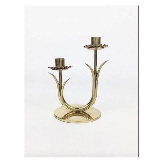 Image 1 of Pair of vintage candle holders by Gunnar Ander for Ystad-Metall, Sweden