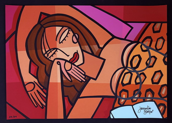 Image 1 of Jacqueline Schäfer: "Sonno". Serigrafia firmata e numerata.