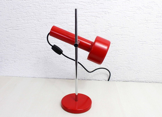 Image 1 of Red Metal Desk Lamp From The 70S