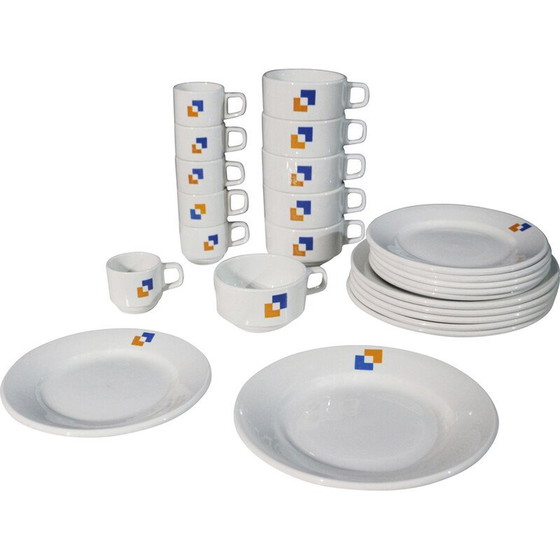 Image 1 of Vintage 24-piece dinnerware set by Georges Candilis, France 1968