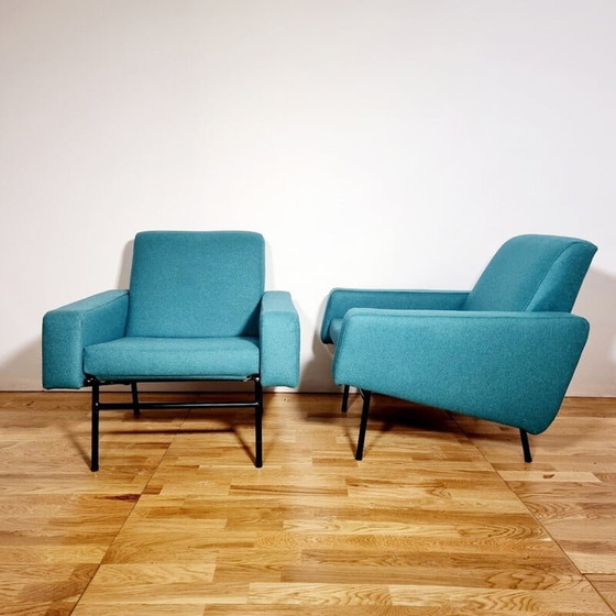 Image 1 of Pair of vintage G10 armchairs by Pierre Guariche for Airborne, 1955