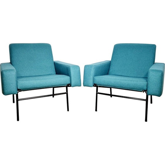 Image 1 of Pair of vintage G10 armchairs by Pierre Guariche for Airborne, 1955