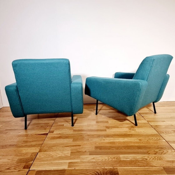 Image 1 of Pair of vintage G10 armchairs by Pierre Guariche for Airborne, 1955