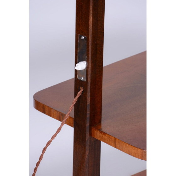 Image 1 of Vintage walnut Art Deco floor lamp by J. Halabala for UP Závody, Czech 1930s