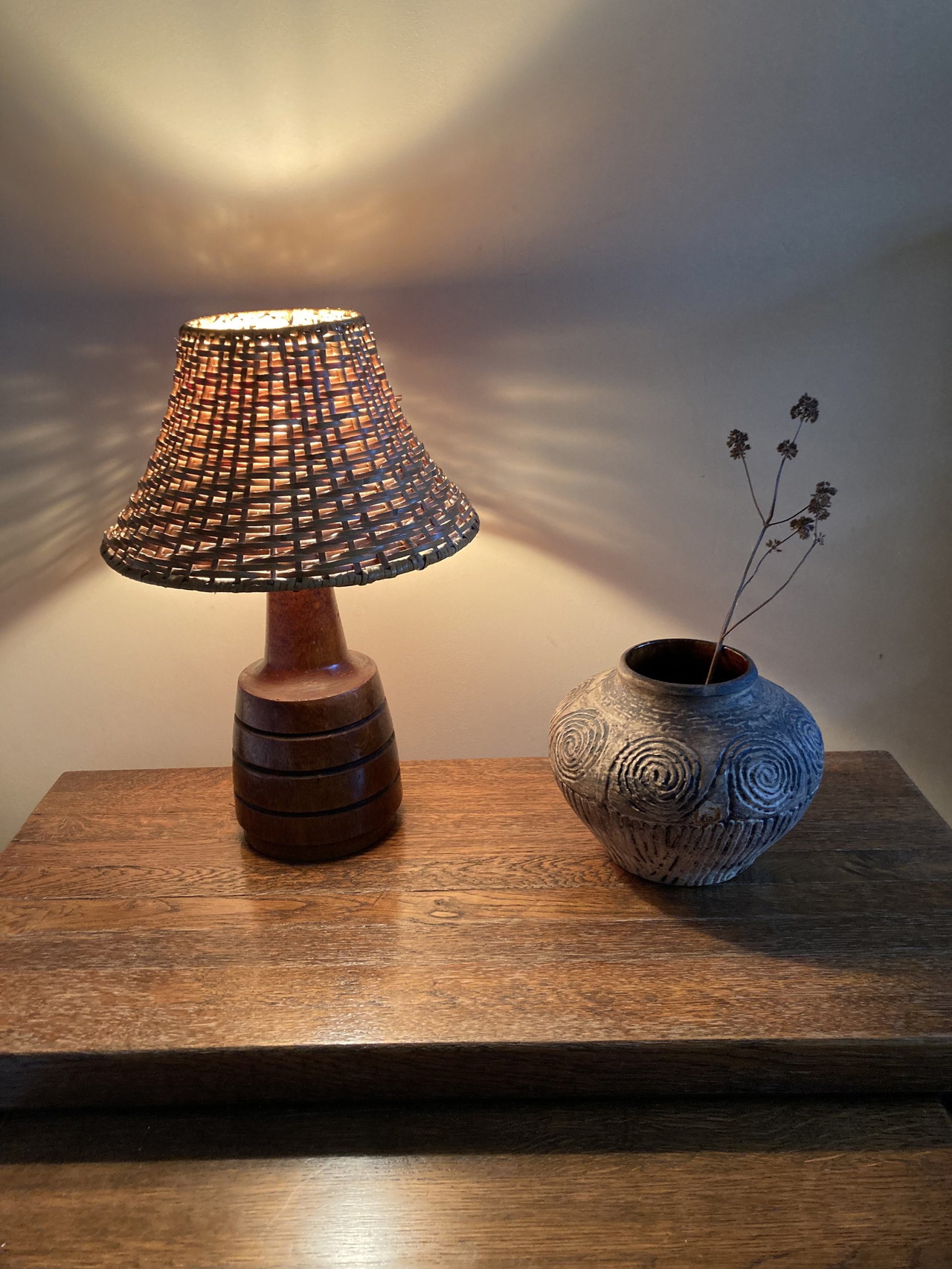 Vintage wooden table lamp €65 Whoppah