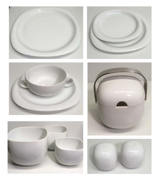 Rosenthal Suomi White Dinnerware, 12 Pieces, Design Timo Saperneva