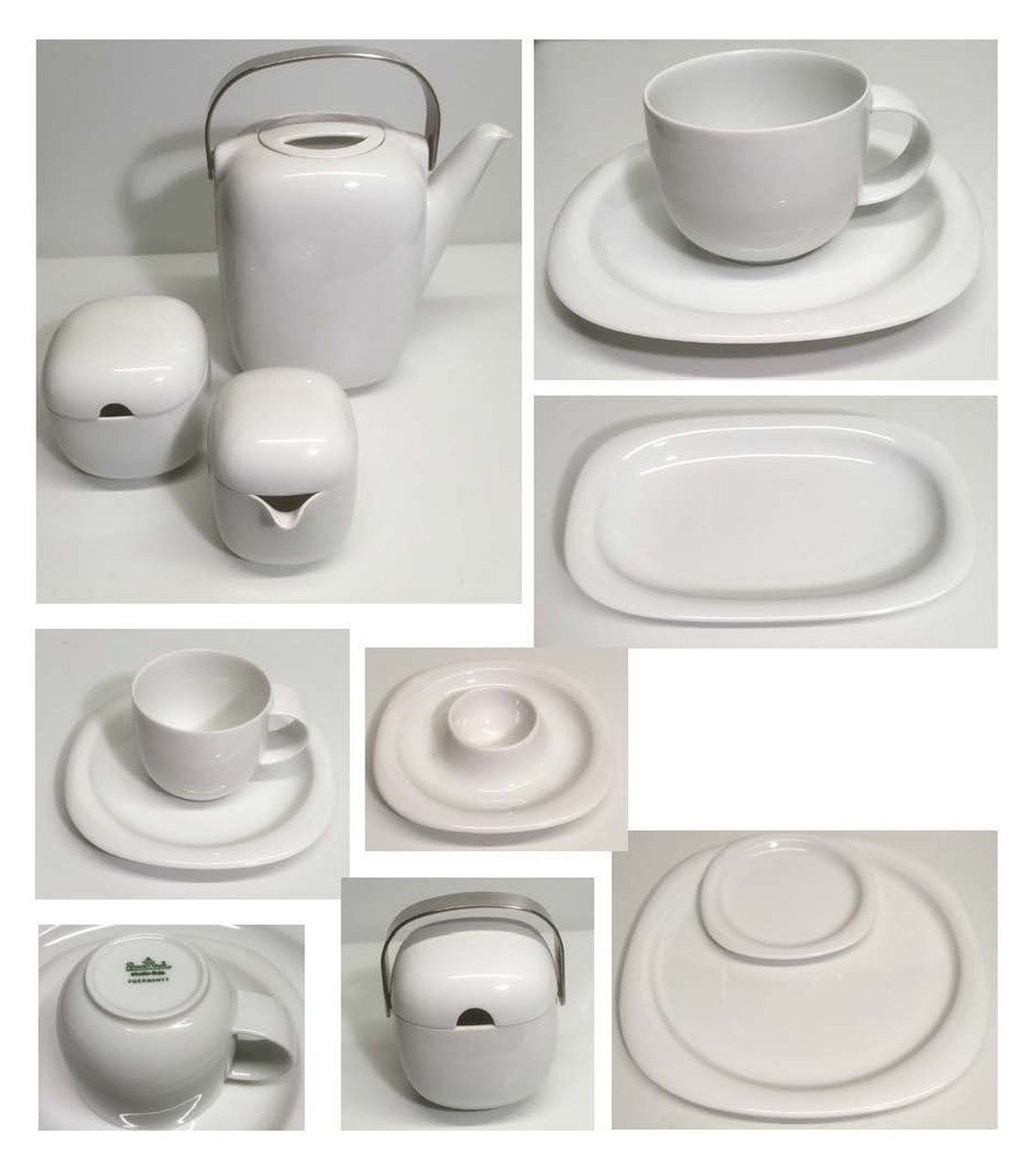 Rosenthal Suomi Bianco Stoviglie, 12 Persone, Design Timo Saperneva