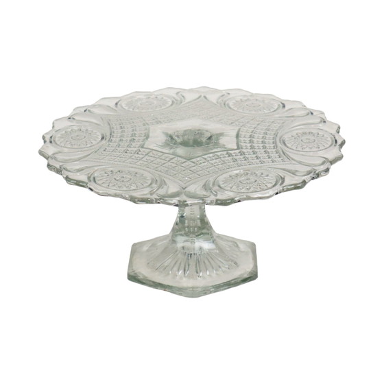 Image 1 of Bright Art Deco Cake Plate