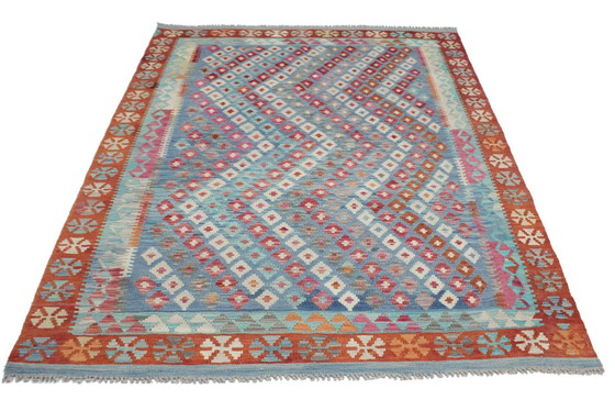 Image 1 of Original Old Style Kelim Afghan 207 X 157 Cm Top Condition