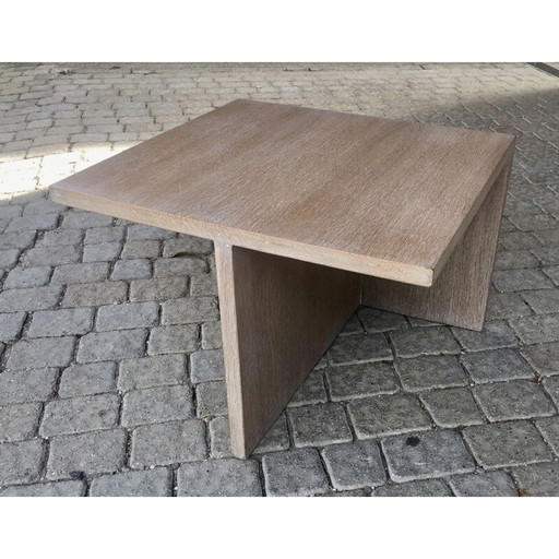 Vintage coffee table in ceruse oak