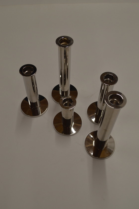 Image 1 of Candle Holder (5 Different Heights) Steel