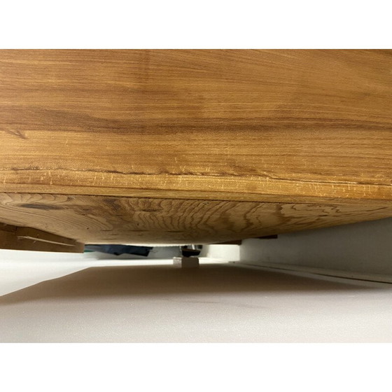 Image 1 of Credenza alta vintage in legno massello di olmo, Francia 1970