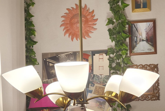 Image 1 of Lampada da soffitto vintage a 5 bracci