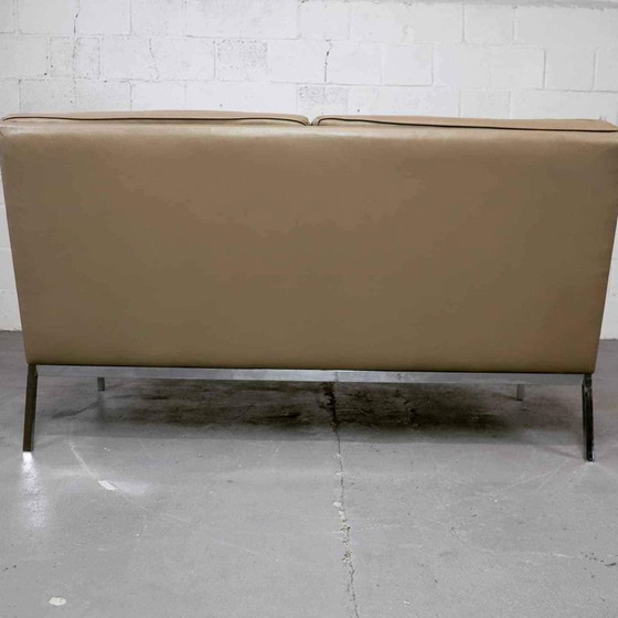 Image 1 of Florence Knoll Leather 2-Seater Mod.65