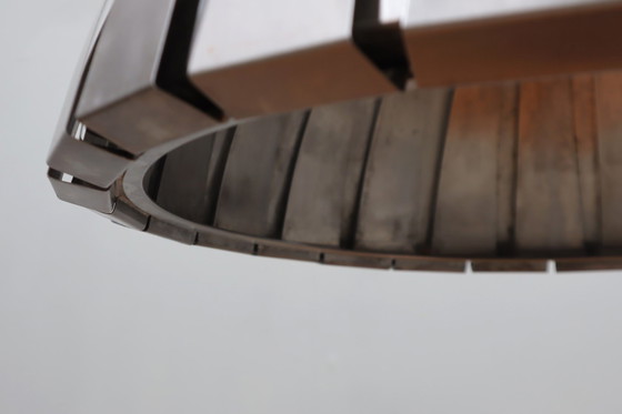 Image 1 of Calotta Steel Pendant Lamp Martinelli Luce 1960S