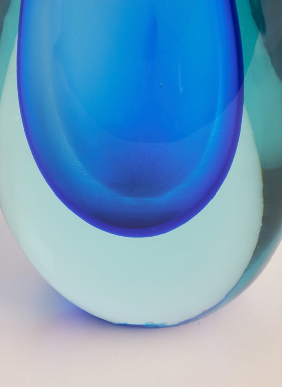 Image 1 of Sommerso Vase Vintage - Verre de Murano