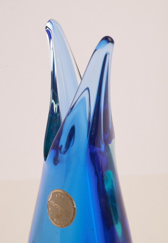 Image 1 of Sommerso Vase Vintage - Verre de Murano