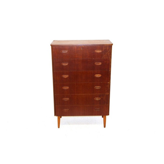 Image 1 of Scandinavian vintage teak chest of drawers, 1950