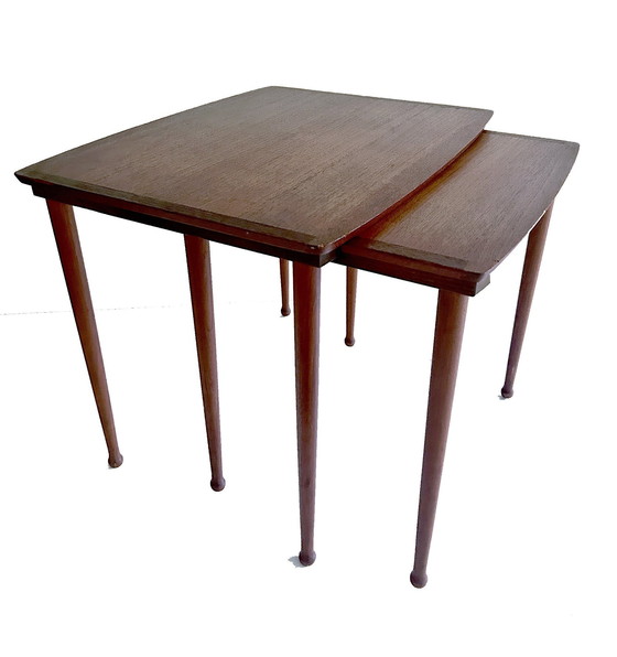 Image 1 of 2X  Vintage Danish Modern Side Tables